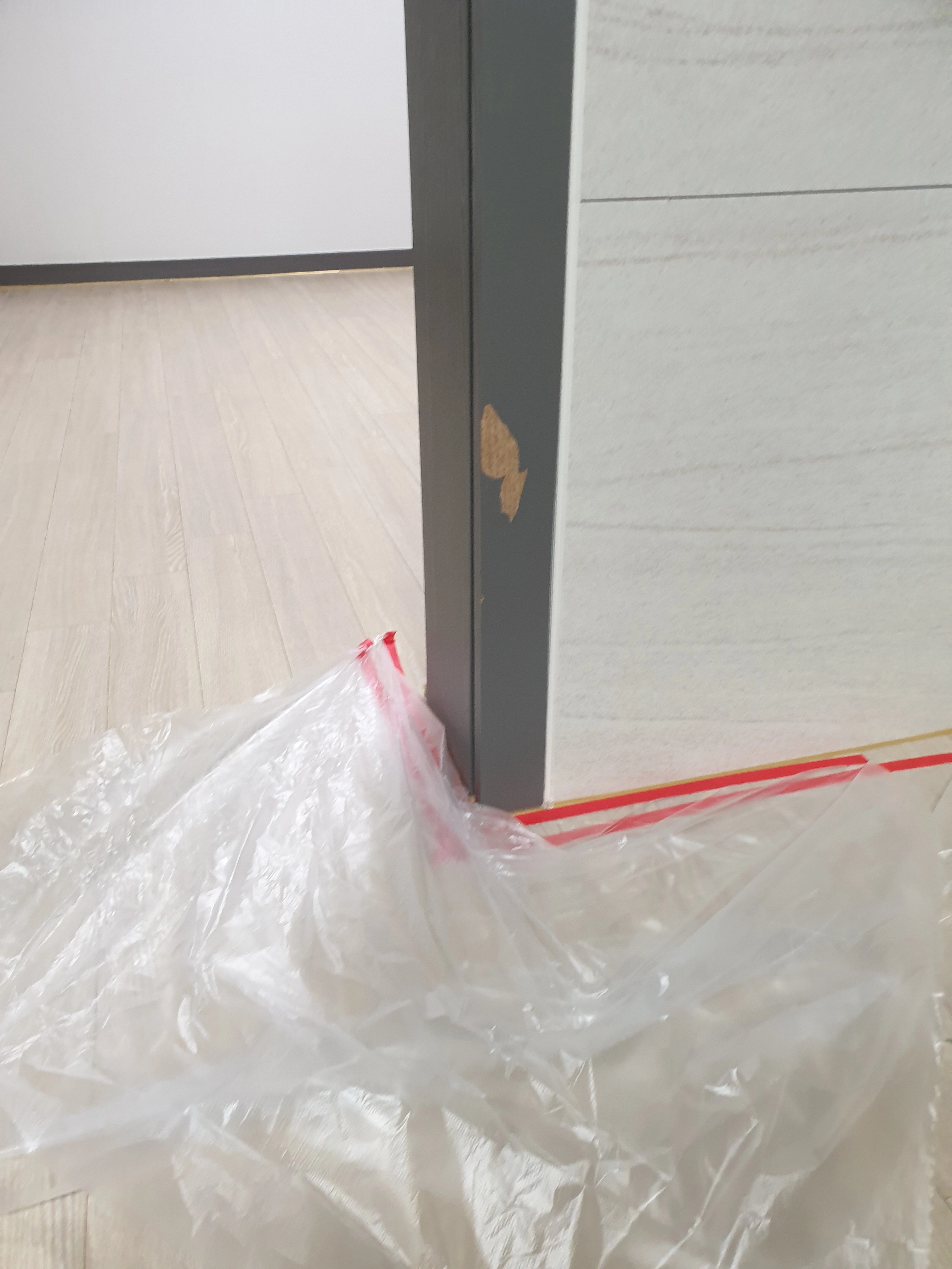 문틀필름시공 시공 전